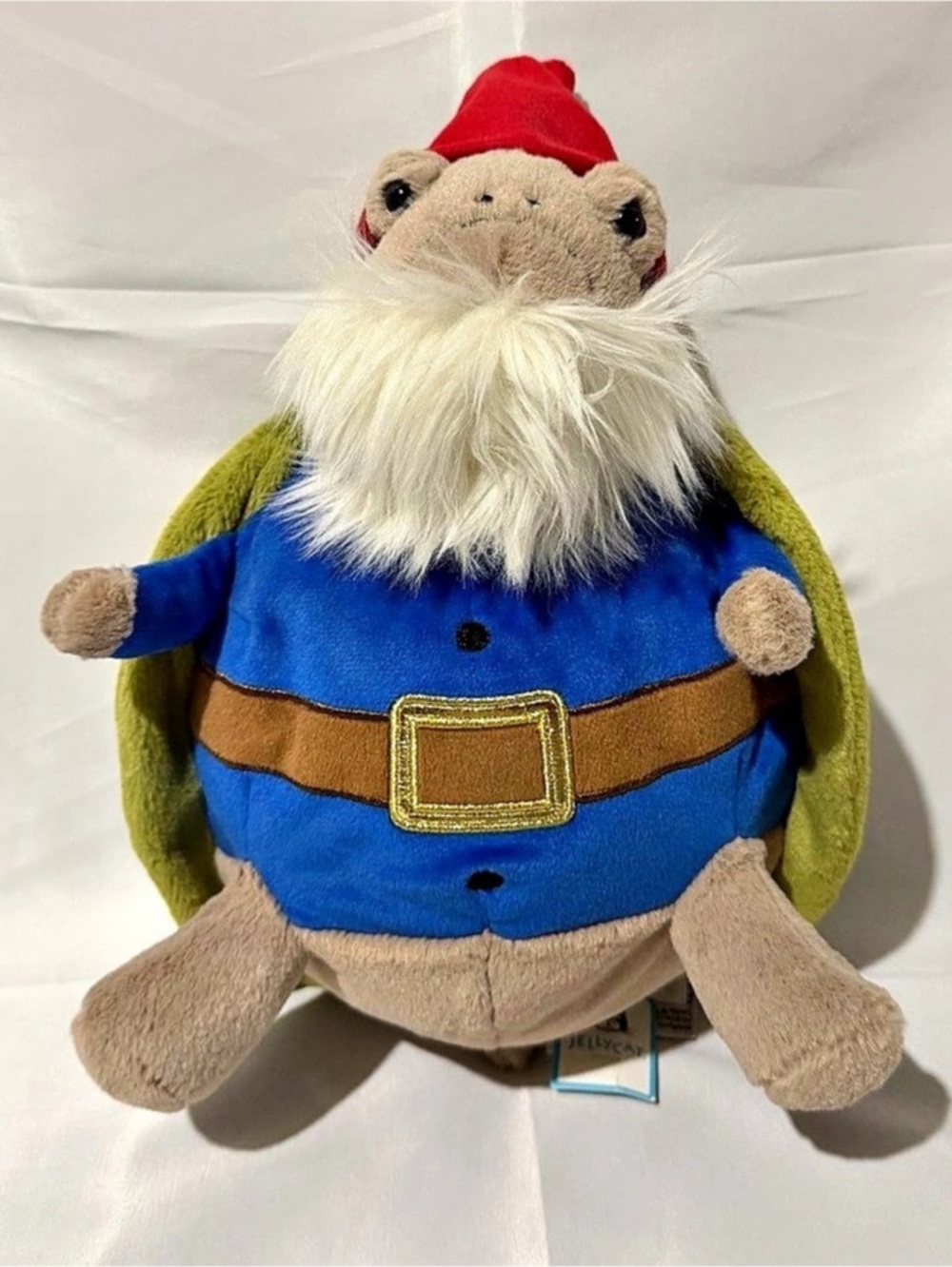 Jellycat Timmy Turtle 'Garden Gnome' Garden Gnome Plush Turtle NWT